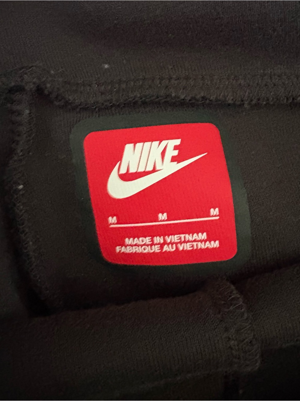 Nike Tech Fleece Joggers Size M Sweatpants Black Gym Run Workout Classic Zip USA - Picture 4 of 10